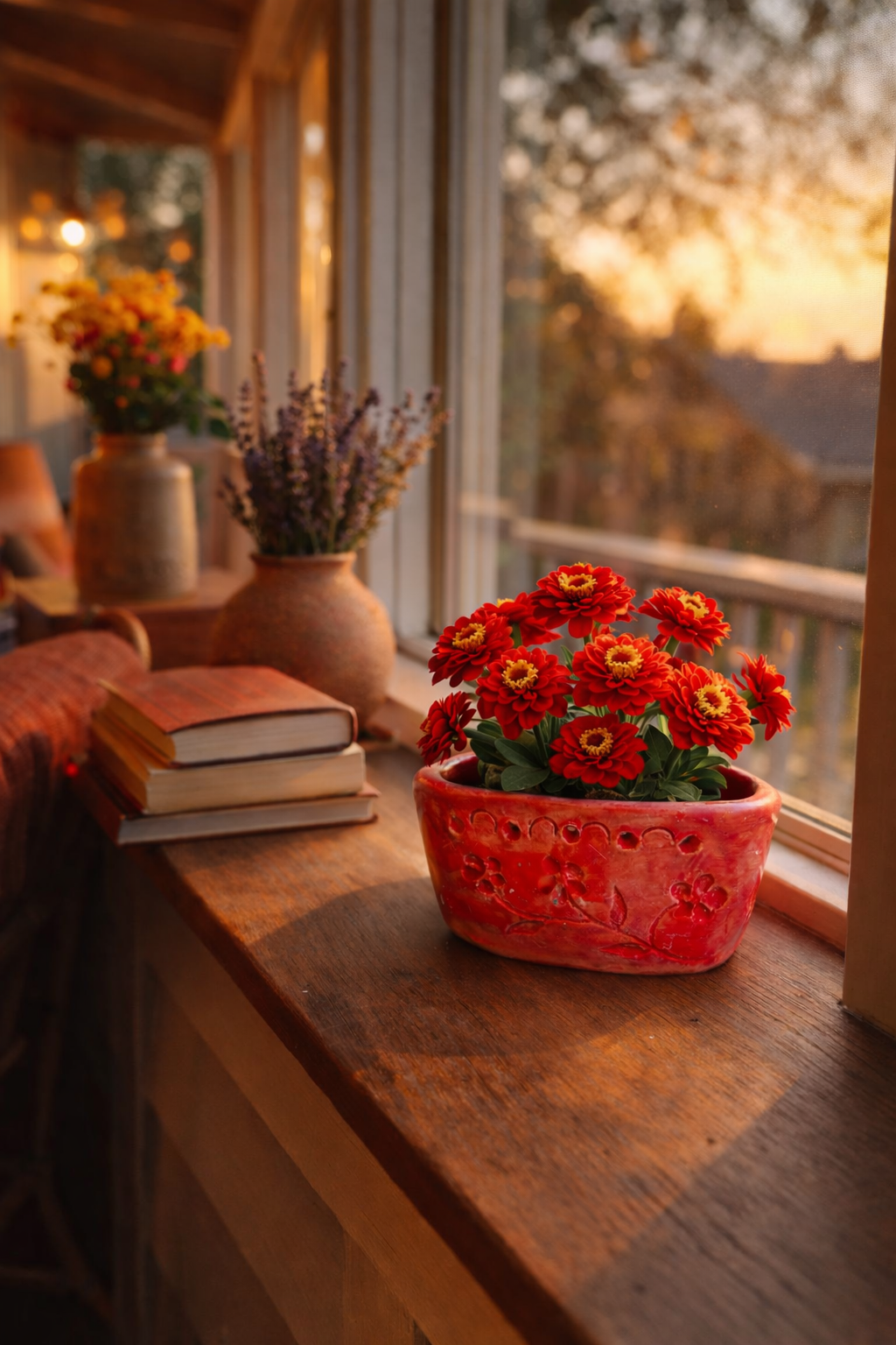 Crimson Bloom Vessel