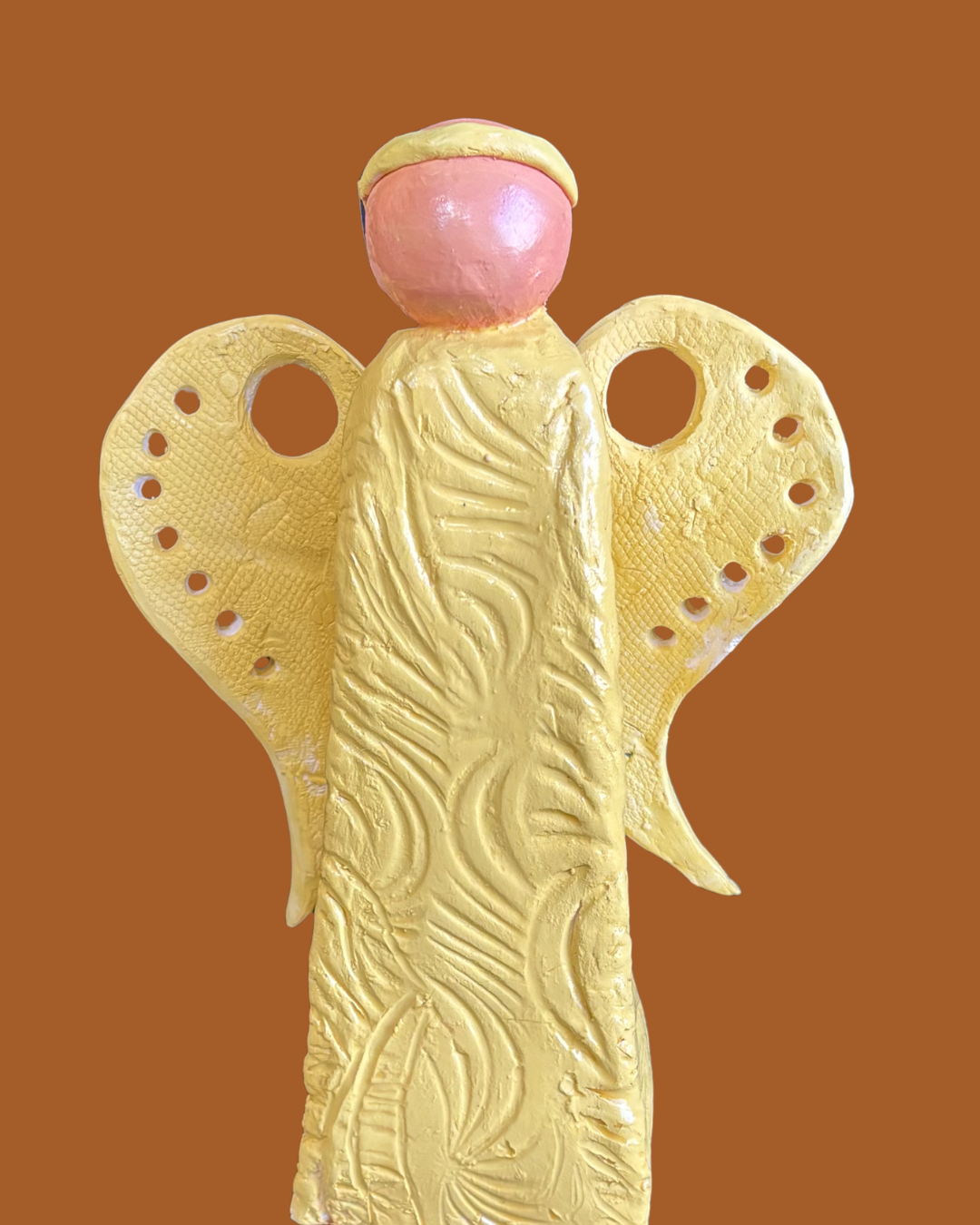 Golden Hearth Angel  8" x6" x3"