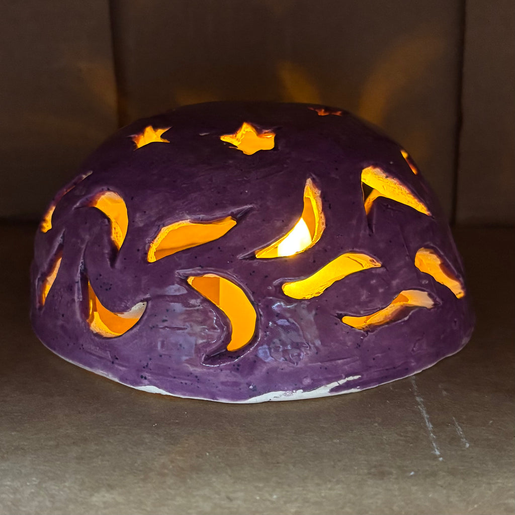 purple light dome, night light  3" x5"