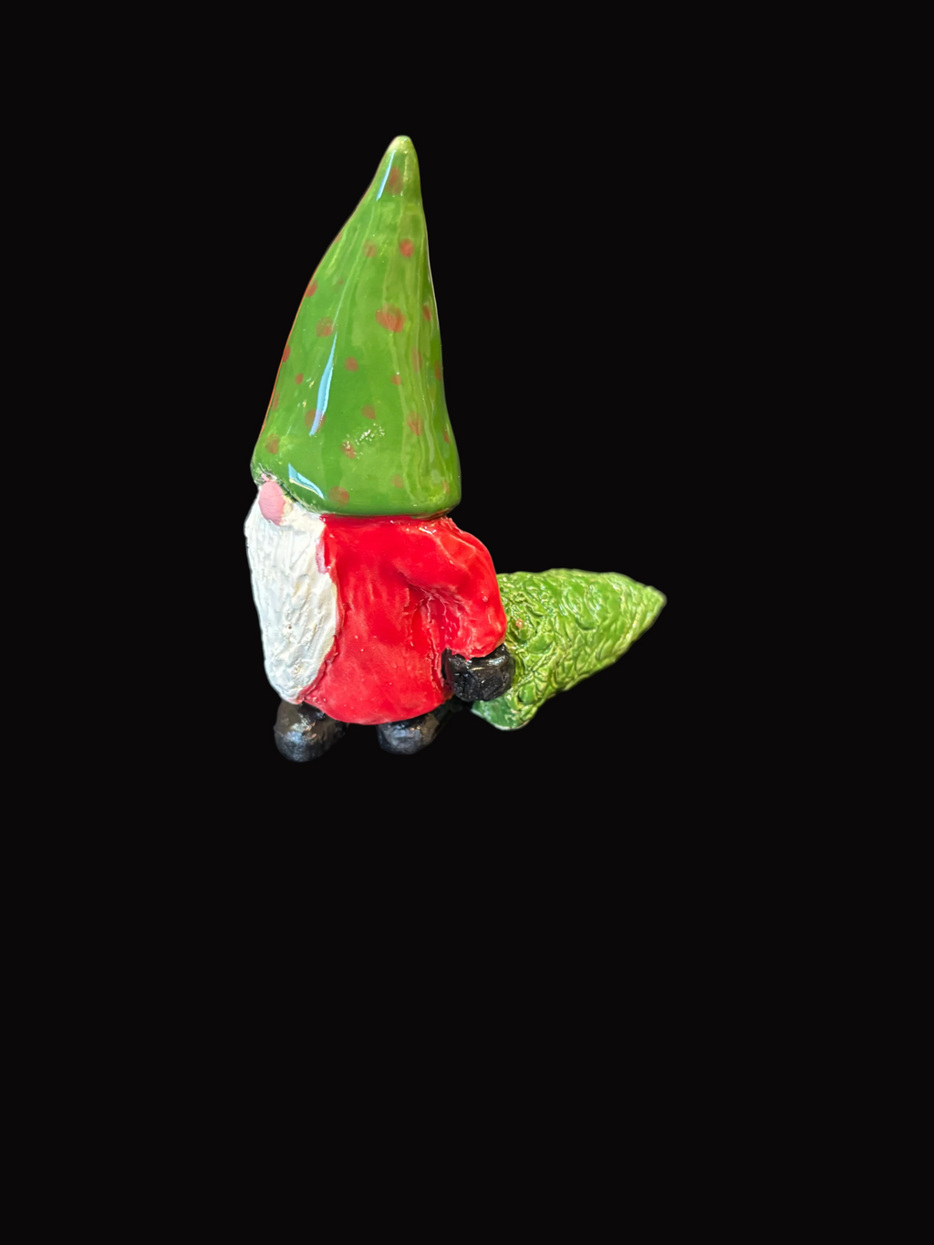 # 6 Small gnome pulling a christmas tree