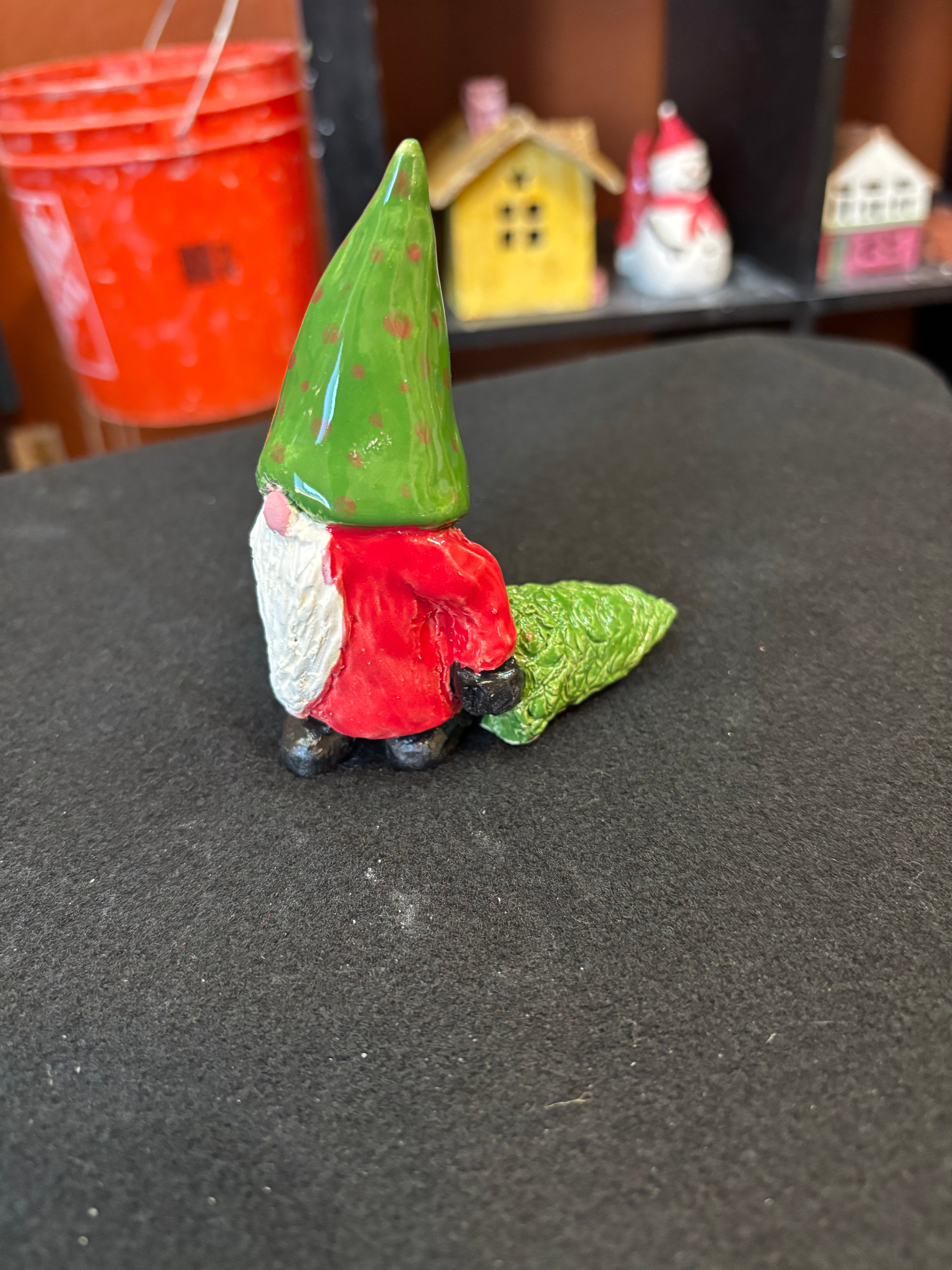 santa with tree