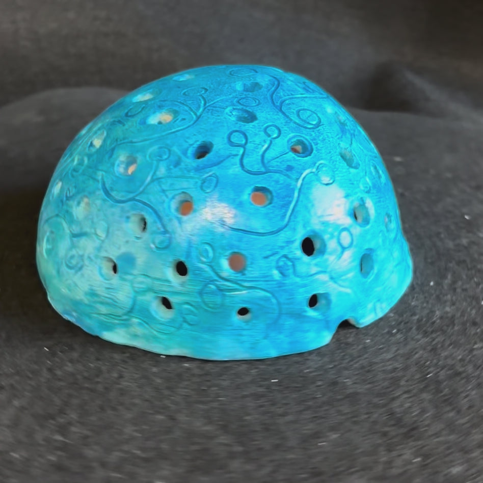 blue light dome, night light  3" x6"